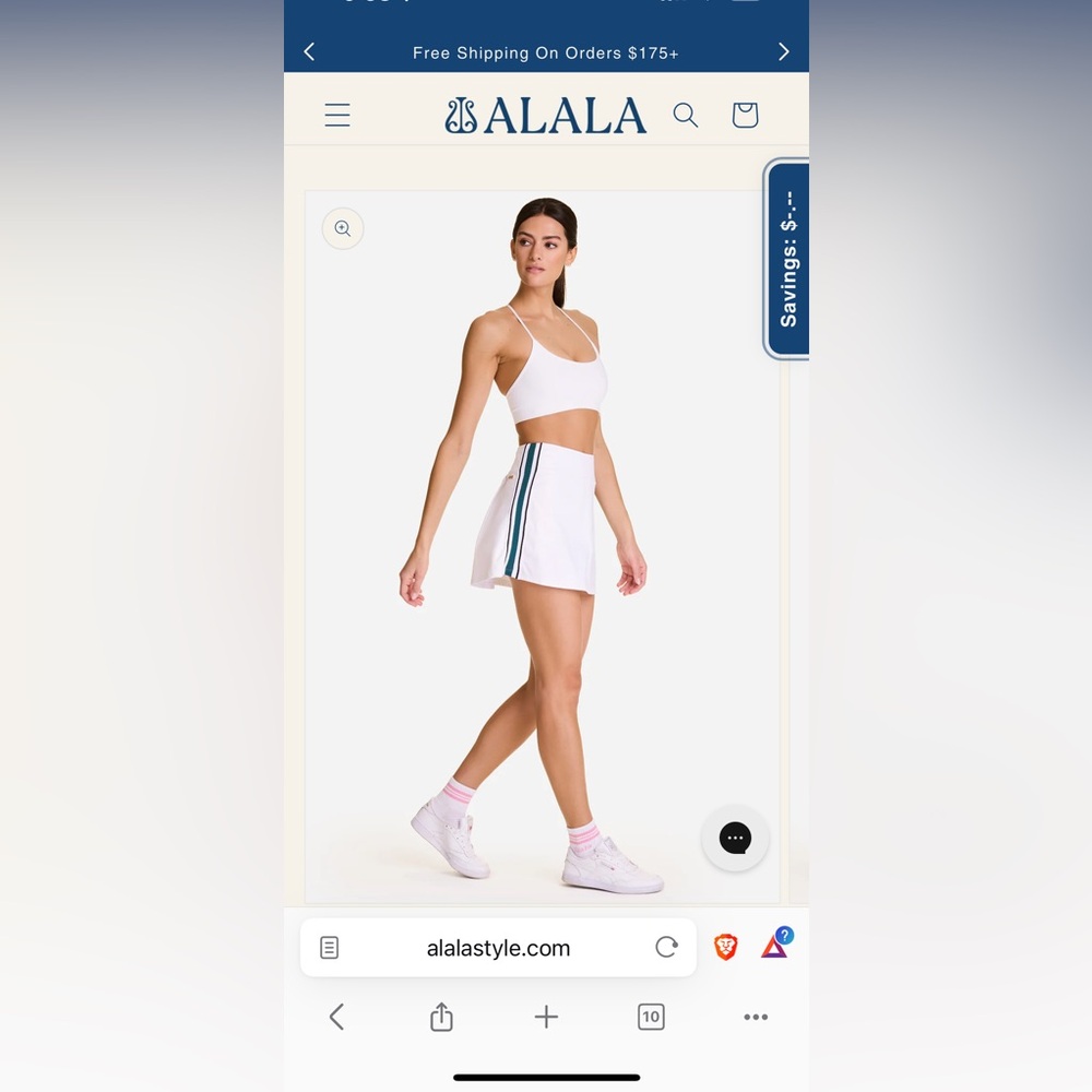 NWT Alala Set Skort - M - White